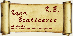 Kaća Bratičević vizit kartica